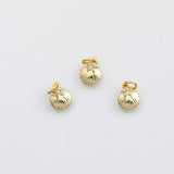18K Gold PVD Sea shell clam oyster charm Ocean Beach charm s Charms - Tarnish Resistant