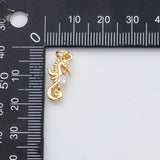 18K Gold PVD Sea horse seahorse charm Ocean Beach charm s Charms - Tarnish Resistant