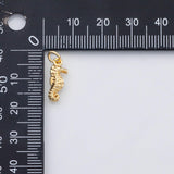 18K Gold PVD Sea horse seahorse charm Ocean Beach charm s Charms - Tarnish Resistant