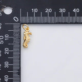18K Gold PVD Sea horse seahorse charm Ocean Beach charm s Charms - Tarnish Resistant