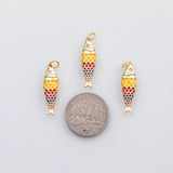 18K Gold PVD Colorful fish charm s Charms - Tarnish Resistant