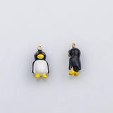 18K Gold PVD 3D Penguin charm enamel charm s Charms - Tarnish Resistant