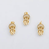 18K Gold PVD Jellyfish Charm ocean beach charms s Charms - Tarnish Resistant