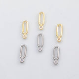 18K Gold pvd Carabiner Push clasp - Tarnish Resistant
