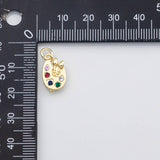 18K Gold PVD Paint pallet charm - Tarnish Resistant