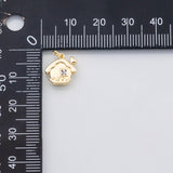18K Gold PVD House home charm - Tarnish Resistant