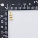 18K Gold PVD Fish charm - Tarnish Resistant