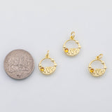 18K Gold PVD Mountain scene charm - Tarnish Resistant