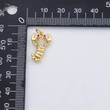 18K Gold PVD Lobster charm - Tarnish Resistant