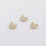18K Gold pvd Whale charm - Tarnish Resistant
