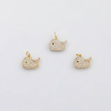 18K Gold PVD Whale charm - Tarnish Resistant