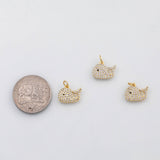 18K Gold PVD Whale charm - Tarnish Resistant