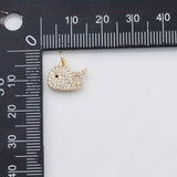 18K Gold PVD Whale charm - Tarnish Resistant