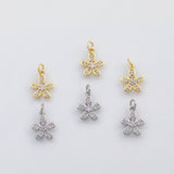 18K Gold PVD Flower charm - Tarnish Resistant
