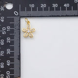 18K Gold PVD Flower charm - Tarnish Resistant