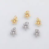 18K Gold PVD Flower charm - Tarnish Resistant
