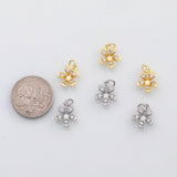 18K Gold PVD Flower charm - Tarnish Resistant