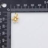 18K Gold PVD Flower charm - Tarnish Resistant