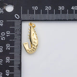 18K Gold PVD Shrimp prawn charm bait fishing charm - Tarnish Resistant