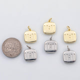18K Gold PVD Angel Number 1111 11:11 charm - Tarnish Resistant