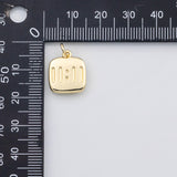 18K Gold PVD Angel Number 1111 11:11 charm - Tarnish Resistant