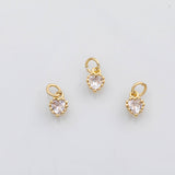 18K Gold pvd Dainty Heart charm #1 - Tarnish Resistant