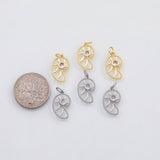 18K Gold PVD Sea Shell Charm Charm s Charms - Tarnish Resistant