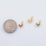 18K Gold PVD Heart charm Charm s Charms - Tarnish Resistant