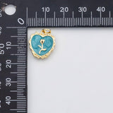 18K Gold PVD Flower Charm Charm s Charms k402 - Tarnish Resistant
