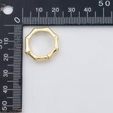 18K Gold PVD Carabiner click clasp charm Charm s Charms - Tarnish Resistant
