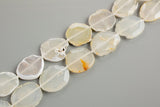 Natural Freeform Oval Agate Slab Beads - 16"- 3 Sizes- Semi-Precious Gemstone Gemstone Beads