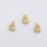 18K Gold PVD Sea shell nautilus Charm ocean beach charms s Charms - Tarnish Resistant