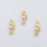 18K Gold PVD Seahorse sea horse charm - Tarnish Resistant