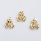 18K Gold PVD Crab charm - Tarnish Resistant