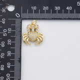 18K Gold PVD Crab charm - Tarnish Resistant