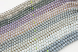 8mm Crystal Gray color Rondelle Huge Selection Second Section-5 or 10 STRANDS