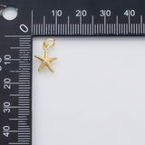 18K Gold PVD Starfish Star Fish charm - Tarnish Resistant