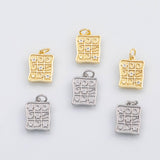 18K Gold PVD Moon Stars charm - Tarnish Resistant