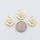 18K Gold PVD Bee Mother of Pearl charm - Tarnish Resistant