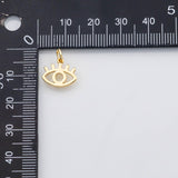 18K Gold PVD Evil eye charm - Tarnish Resistant
