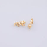 Tiger charm Gold PVD Plated Charm Bar Tarnish Resistant