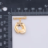 Plain Toggle Clasps 16x19mm Gold PVD Plated Tarnish Resistant