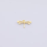 Dragonfly charm Gold PVD Plated Tarnish Resistant