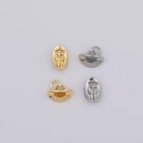 Cowboy hat charm 3d 6x12mm Gold PVD Plated Tarnish Resistant