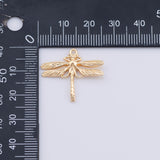 Dragonfly Charm 25x21mm Gold PVD Plated Tarnish Resistant