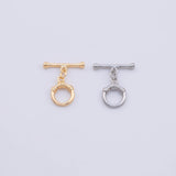 Plain Toggle Clasps 11mm Gold PVD Plated Tarnish Resistant