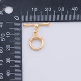Plain Toggle Clasps 11mm Gold PVD Plated Tarnish Resistant