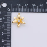 Silver Flower Pendant, Charm Bracelet Necklace for DIY Jewelry Making Supply