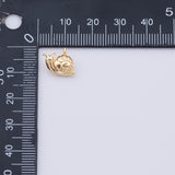 Gold PVD Plated Gold Snail Charm tarnish resistant