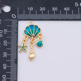 Gold PVD Plated Gold Jellyfish Charm tarnish resistant